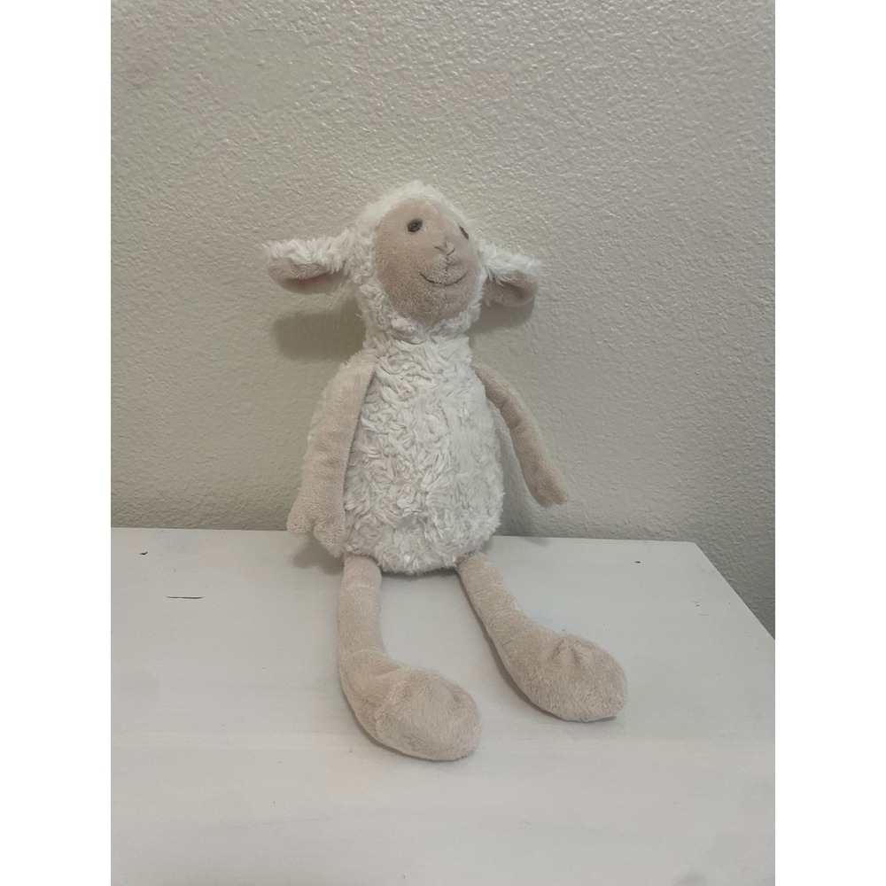 Bunee Plush Lamb Toy Unisex Small White Excellent Floppy Long Leg Sheep